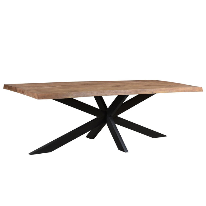 Brix Eettafel Mangohout Naturel hout 180x90 cm-Eettafels-Livingfurn