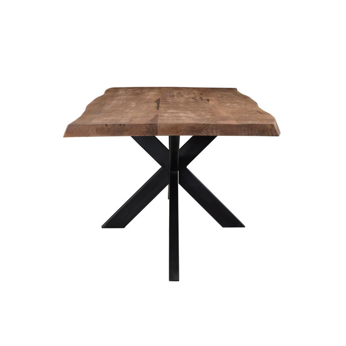 Brix Eettafel Mangohout Naturel hout 220x100 cm - 11978-Eettafels-Livingfurn