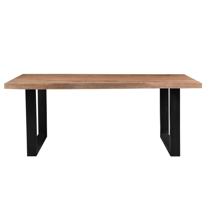 Brix Eettafel Mangohout Naturel hout 220x100 cm-Eettafels-Livingfurn