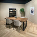 Brix Eettafel Mangohout Naturel hout 220x100 cm-Eettafels-Livingfurn