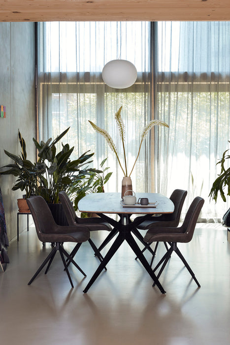 Brix Eettafel Mangohout Naturel hout 240x100 cm - 13632-Eettafels-Livingfurn