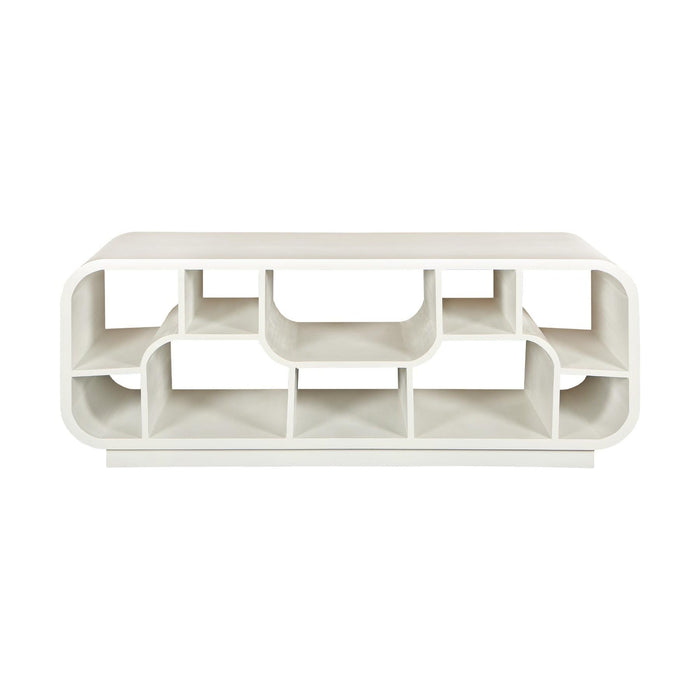 Brix Eettafel Mangohout Wit 130x40x50 cm-Eettafels-Livingfurn