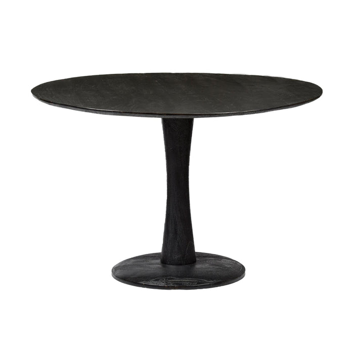 Brix Eettafel Mangohout Zwart 120 cm-Eettafels-Livingfurn