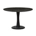 Brix Eettafel Mangohout Zwart 120 cm-Eettafels-Livingfurn