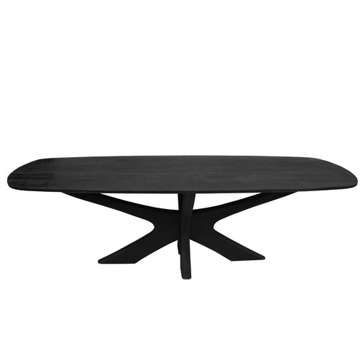Brix Eettafel Mangohout Zwart 220x100 cm-Eettafels-Livingfurn