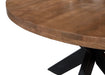 Brix Eettafel Sturdy Mangohout Naturel hout 130 cm-Eettafels-Livingfurn