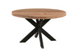 Brix Eettafel Sturdy Mangohout Naturel hout 130 cm-Eettafels-Livingfurn