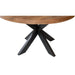 Brix Eettafel Sturdy Mangohout Naturel hout 130 cm-Eettafels-Livingfurn