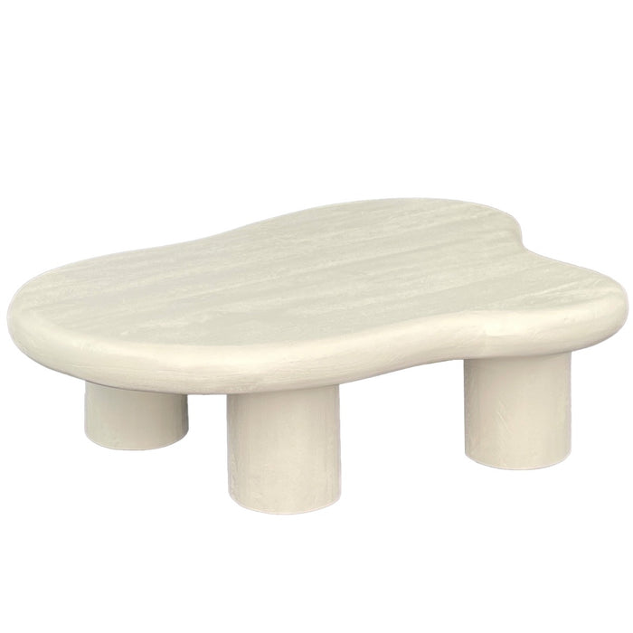 Salontafel Feline Beton Wit 120x88cm