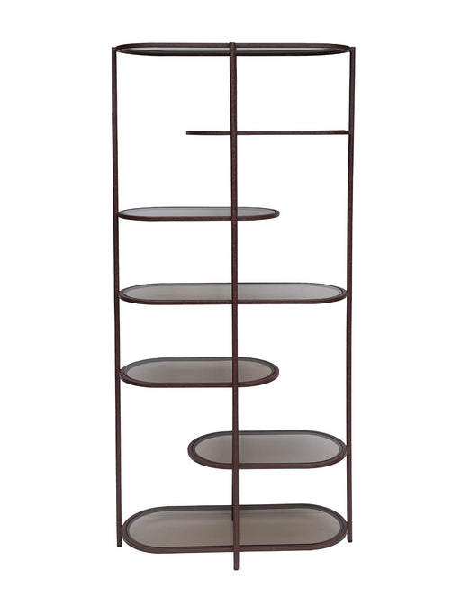 Brix Jill Burgundy 190cm - Rood - Metaal-Vakkenkasten-Livingfurn