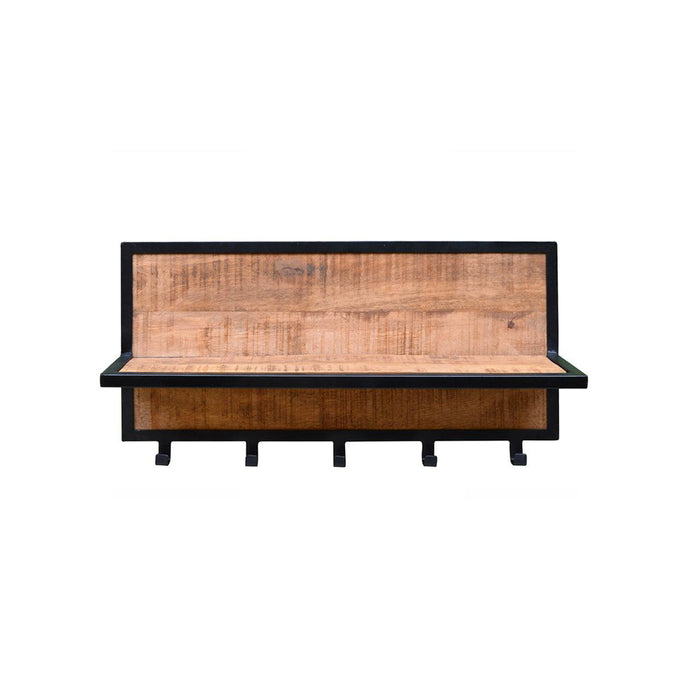 Brix Kapstok Mangohout Naturel hout 70 cm-Kapstokken-Livingfurn