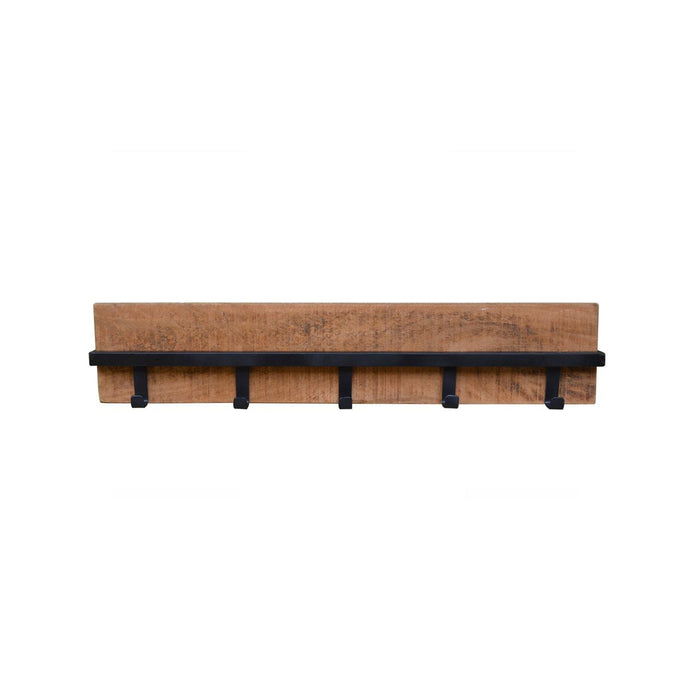 Brix Kapstok Mangohout Naturel hout 75 cm-Kapstokken-Livingfurn
