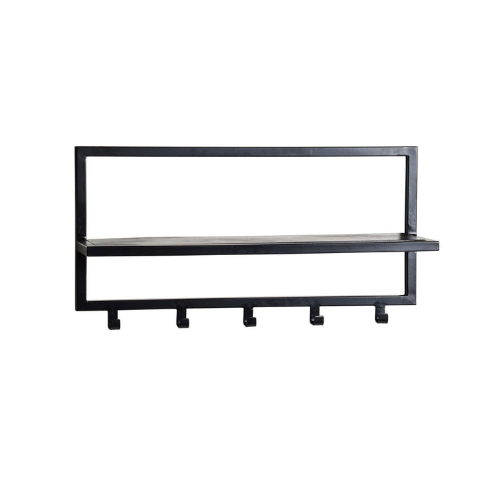 Brix Kapstok Mangohout Zwart 70 cm-Kapstokken-Livingfurn
