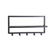 Brix Kapstok Mangohout Zwart 70 cm-Kapstokken-Livingfurn