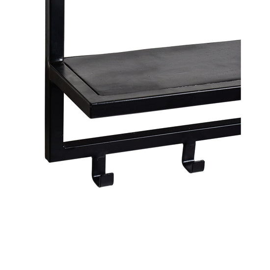 Brix Kapstok Mangohout Zwart 70 cm-Kapstokken-Livingfurn