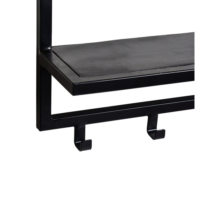 Brix Kapstok Mangohout Zwart 70 cm-Kapstokken-Livingfurn