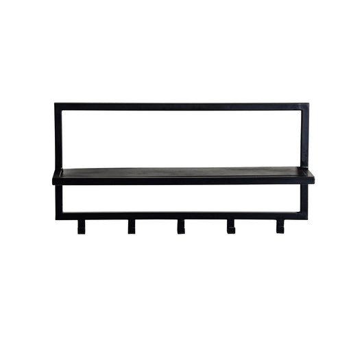 Brix Kapstok Mangohout Zwart 70 cm-Kapstokken-Livingfurn