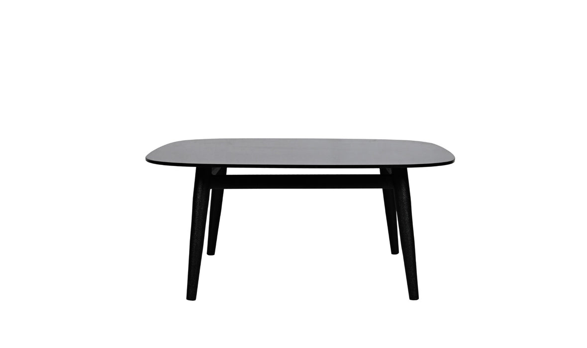 Bijzettafel Merle Rookglas Zwart 75cm