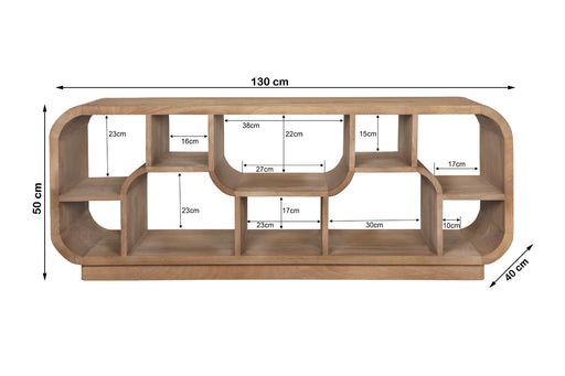 Brix Morgan Almond - Bruin - Mangohout-Vakkenkasten-Livingfurn