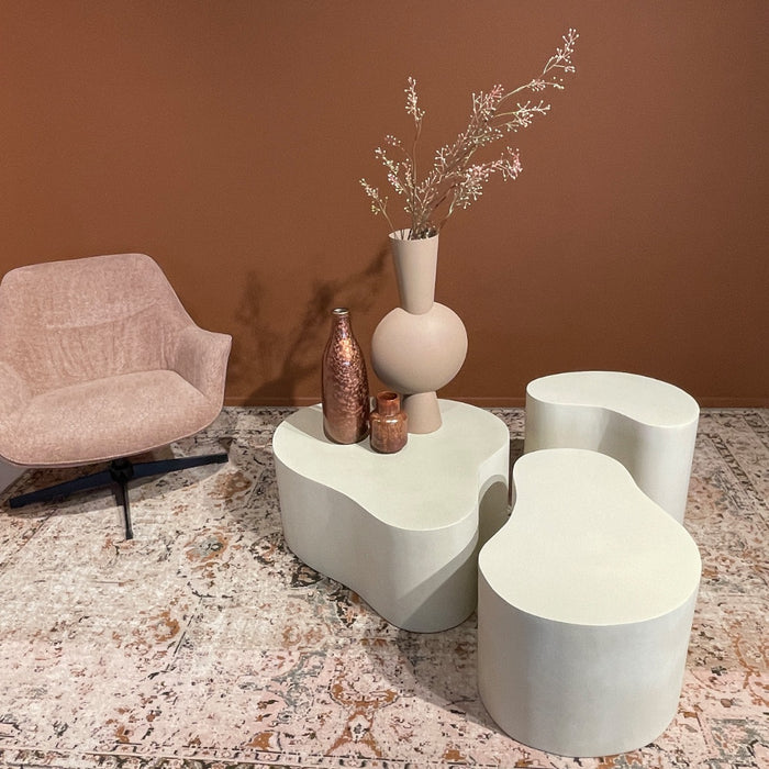 Brix Salontafel Beton Beige 70x49 cm-Salontafels-Livingfurn