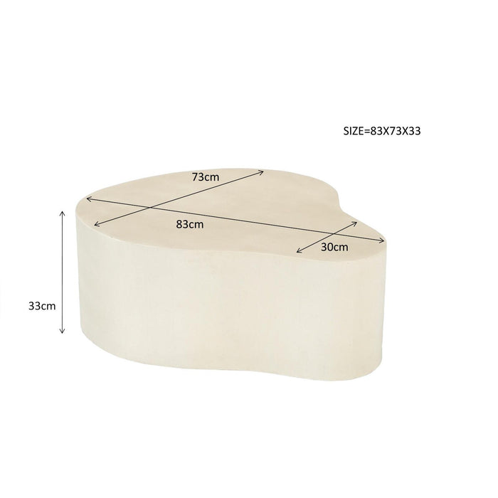 Brix Salontafel Beton Beige 85x70 cm-Salontafels-Livingfurn