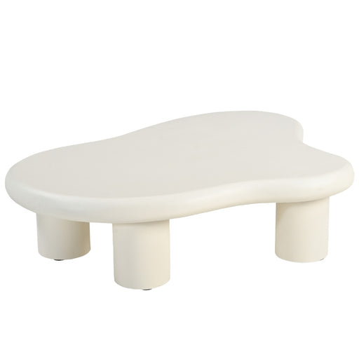 Brix Salontafel Beton Crème wit 120x88 cm-Salontafels-Livingfurn