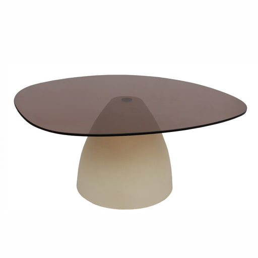 Brix Salontafel Glas Beige 76 cm-Salontafels-Livingfurn