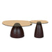 Brix Salontafel Glas Bruin 76 cm-Salontafels-Livingfurn
