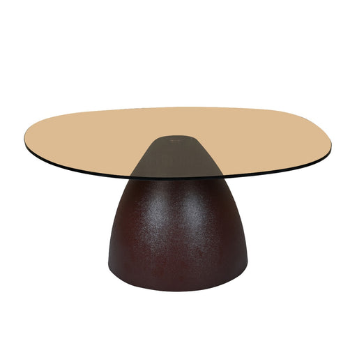 Brix Salontafel Glas Bruin 76 cm-Salontafels-Livingfurn