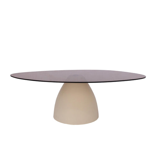 Brix Salontafel Glas Crème wit 65x110 cm-Salontafels-Livingfurn