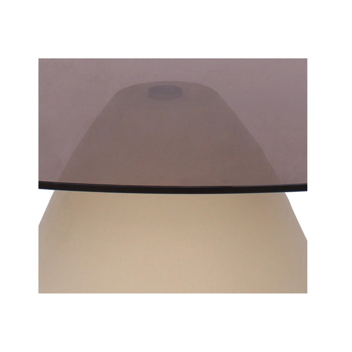 Brix Salontafel Glas Crème wit 65x110 cm-Salontafels-Livingfurn