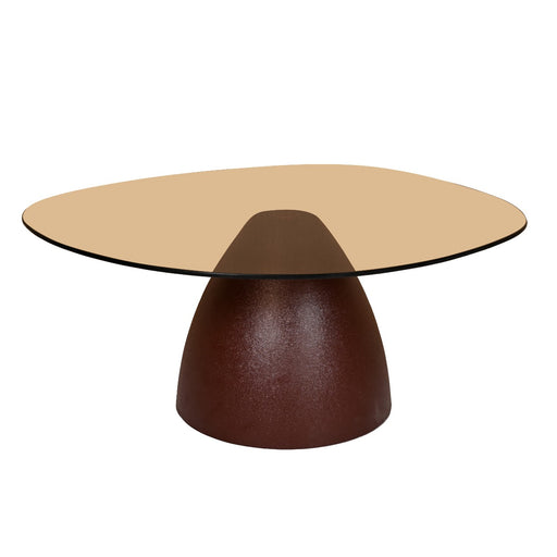 Brix Salontafel Glas Rood 76 cm-Salontafels-Livingfurn