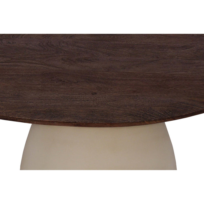 Brix Salontafel Mangohout Crème wit 43 cm 43x50x42 cm-Salontafels-Livingfurn