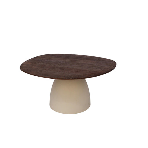 Brix Salontafel Mangohout Crème wit 76 cm 76x86x37 cm-Salontafels-Livingfurn