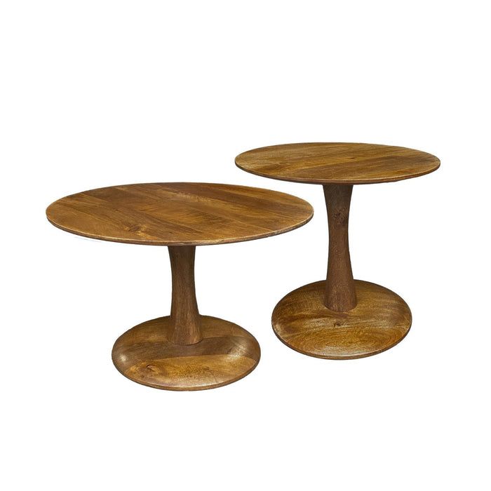 Brix Salontafel Mangohout Naturel hout 50 cm-Salontafels-Livingfurn