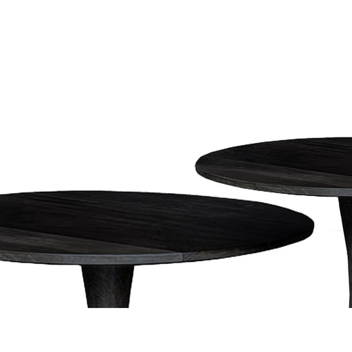 Brix Salontafel Mangohout Zwart 60 cm 60x60x38 cm-Salontafels-Livingfurn