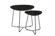 Brix Salontafel Mangohout Zwart 70 cm Zwart-Salontafels-Livingfurn