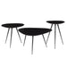 Brix Salontafel Mangohout Zwart 70 cm - Zwart-Salontafels-Livingfurn