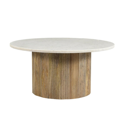 Brix Salontafel Marmer Wit 70 cm-Salontafels-Livingfurn