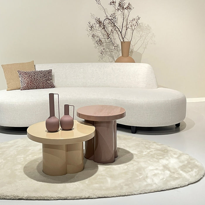Brix Salontafel Metaal Beige 56 cm-Salontafels-Livingfurn