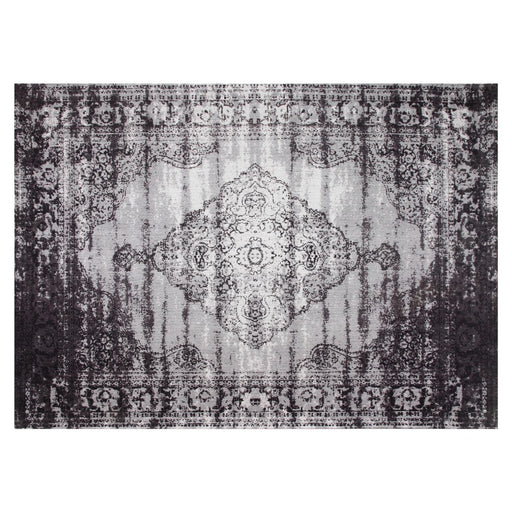 Brix Vloerkleed Katoen Zwart 240x170 cm-Rechthoekige vloerkleden-Livingfurn