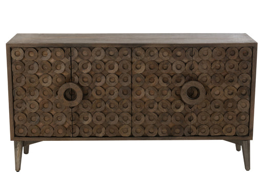 Buffet 4 deuren mangohout/mdf bruin-Opbergkasten-J-Line