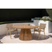 Buitentafel Cindo Teakhout Naturel hout 120 cm 120x120x75 cm-Tuinmeubels-Livingfurn