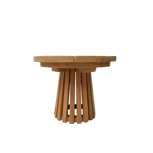 Buitentafel Cindo Teakhout Naturel hout 50 cm 50x50x40 cm-Tuinmeubels-Livingfurn