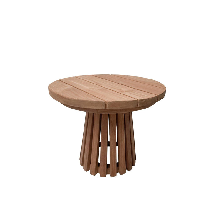 Buitentafel Cindo Teakhout Naturel hout 50 cm 50x50x40 cm-Tuinmeubels-Livingfurn