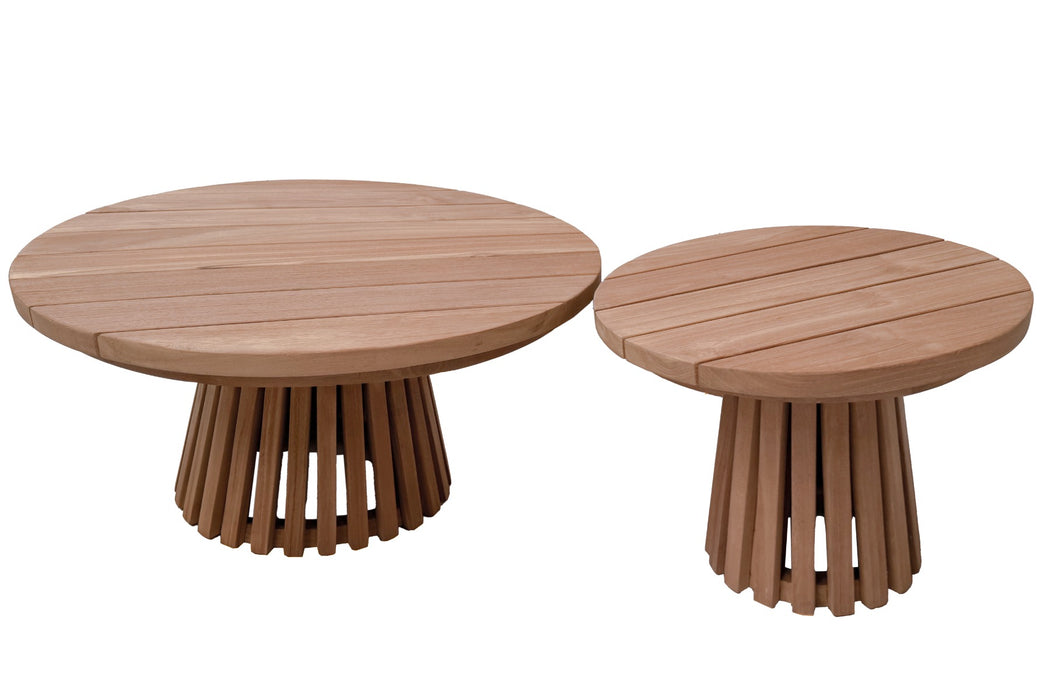 Buitentafel Cindo Teakhout Naturel hout 50 cm-Buitentafels-Livingfurn