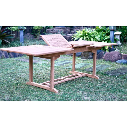 Buitentafel Extension Teakhout Naturel hout 100x180 cm-Tuinmeubels-Livingfurn