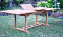 Buitentafel Extension Teakhout Naturel hout 100x180 cm-Buitentafels-Livingfurn