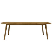 Buitentafel Lugano Teakhout Naturel hout 100x240 cm-Tuinmeubels-Livingfurn