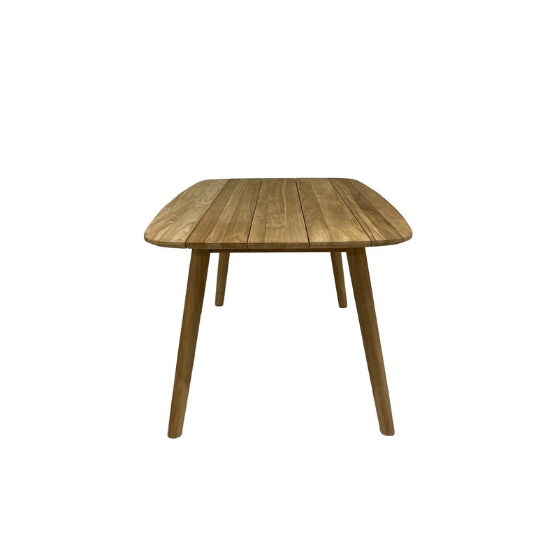 Buitentafel Lugano Teakhout Naturel hout 100x240 cm-Tuinmeubels-Livingfurn